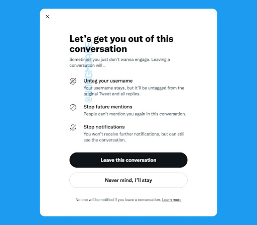 Fitur Leave This Conversation Tengah Diuji Coba Twitter, Berikan Control Lebih untuk Para Pengguna Fitur Leave This Conversation Tengah Diuji Coba Twitter, Berikan Control Lebih untuk Para Pengguna